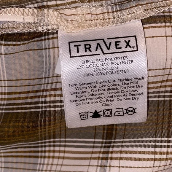 Eddie Bauer Travex men’s plaid short sleeve button down shirt size medium - Picture 2 of 7